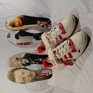 Adidas Forum Low Home Alone Mens Size 10.5 Shoes GZ4378 Disney Cream White New